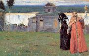 Nesterov, Mikhail In Small and Secluded Convents oil painting
